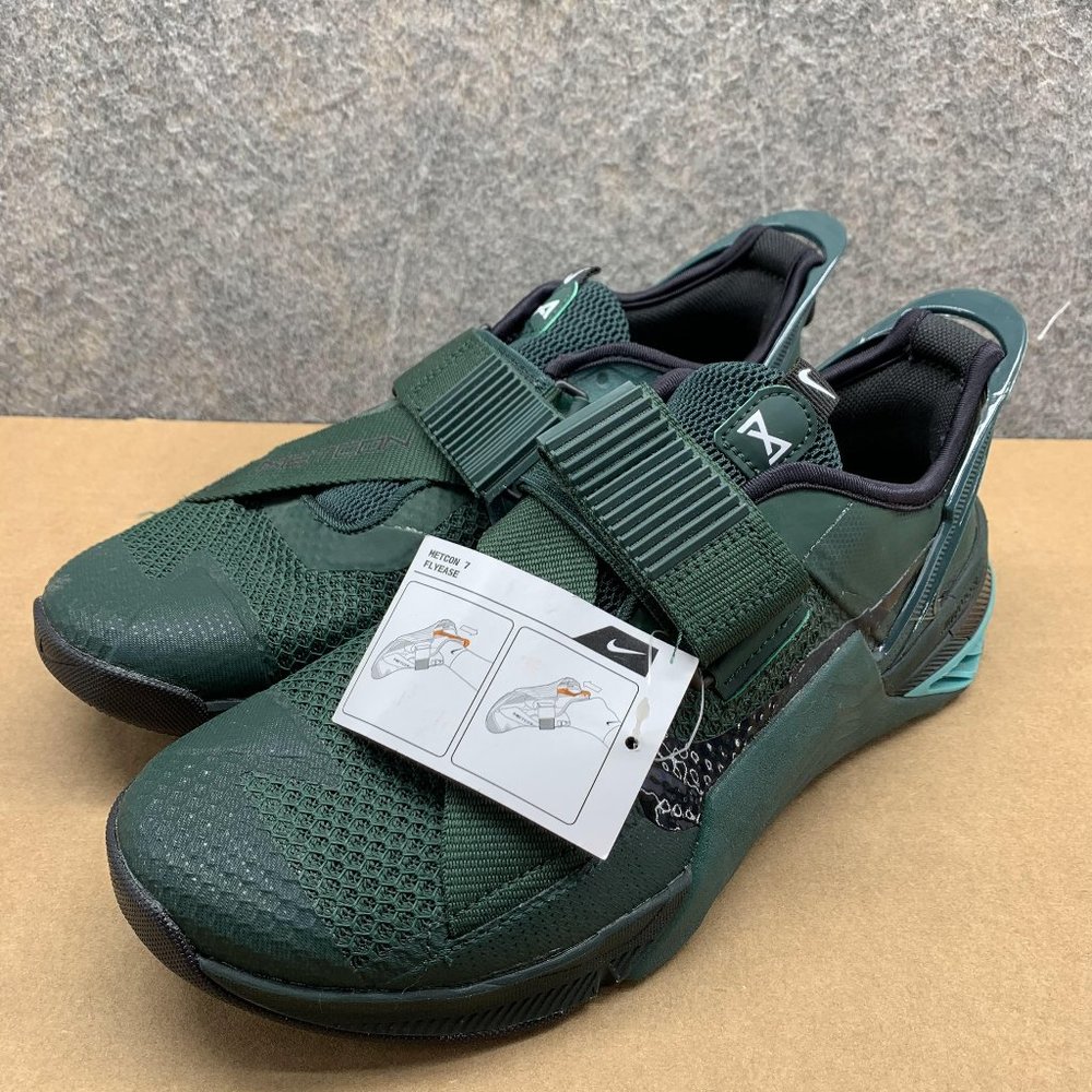 Nike Shoes Men 8.5 Metcon 7 Flyease Pro Green DH3344-393 Crossfit Gym Training